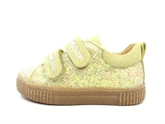 Angulus sko lys gul glitter